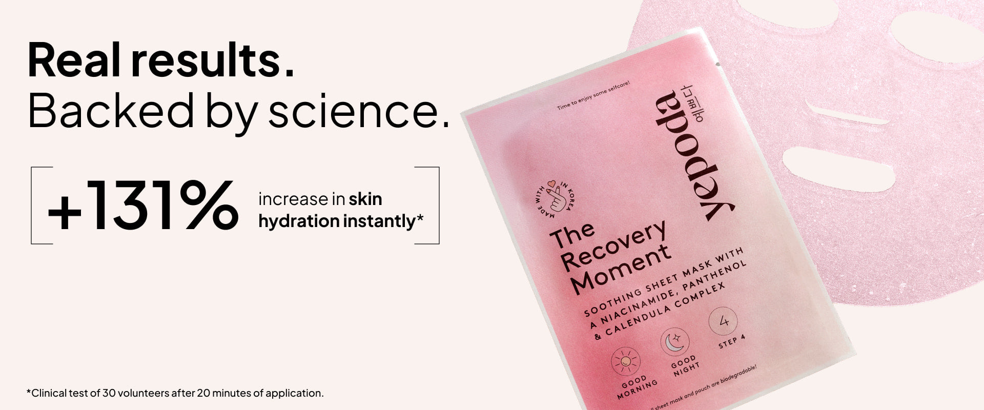 The Recovery Moment - Soothing Sheet Mask - Yepoda
